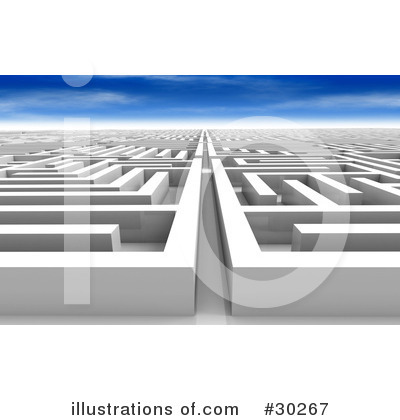 Royalty-Free (RF) Maze Clipart Illustration by Tonis Pan - Stock Sample #30267