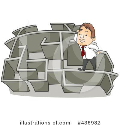 Royalty-Free (RF) Maze Clipart Illustration by BNP Design Studio - Stock Sample #436932