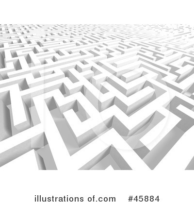 Royalty-Free (RF) Maze Clipart Illustration by ShazamImages - Stock Sample #45884