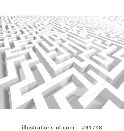 Royalty-Free (RF) Maze Clipart Illustration by ShazamImages - Stock Sample #61798