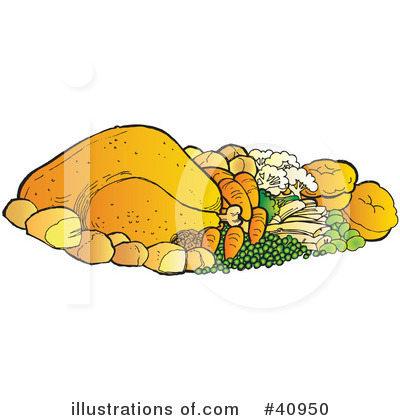 Royalty-Free (RF) Meal Clipart Illustration by Snowy - Stock Sample #40950