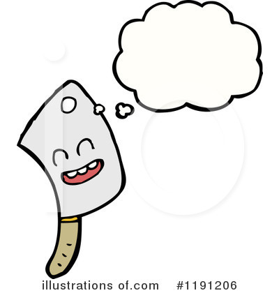 Royalty-Free (RF) Meat Cleaver Clipart Illustration by lineartestpilot - Stock Sample #1191206