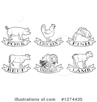 Royalty-Free (RF) Meat Clipart Illustration by AtStockIllustration - Stock Sample #1274435