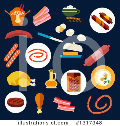 Royalty-Free (RF) Meat Clipart Illustration by Vector Tradition SM - Stock Sample #1317348