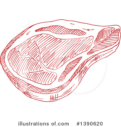 Royalty-Free (RF) Meat Clipart Illustration by Vector Tradition SM - Stock Sample #1390620
