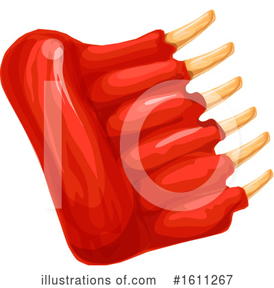 Ribs Clipart #1611267 by Vector Tradition SM