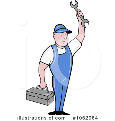 Royalty-Free (RF) Mechanic Clipart Illustration by patrimonio - Stock Sample #1062064