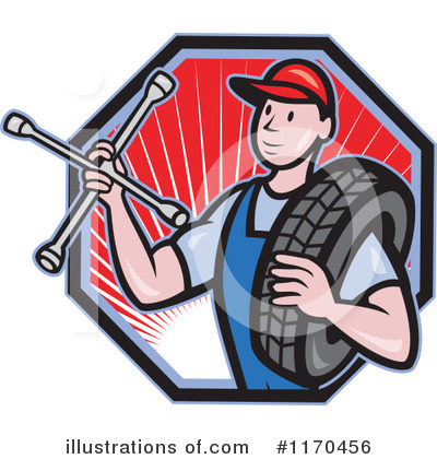 Royalty-Free (RF) Mechanic Clipart Illustration by patrimonio - Stock Sample #1170456