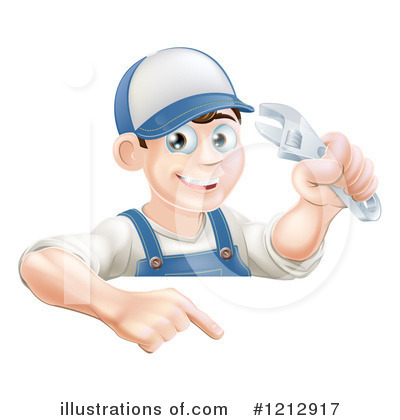 Royalty-Free (RF) Mechanic Clipart Illustration by AtStockIllustration - Stock Sample #1212917