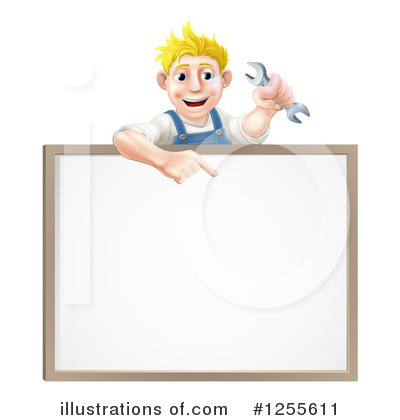 Royalty-Free (RF) Mechanic Clipart Illustration by AtStockIllustration - Stock Sample #1255611