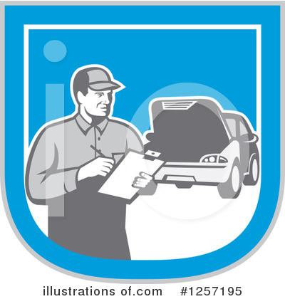 Royalty-Free (RF) Mechanic Clipart Illustration by patrimonio - Stock Sample #1257195
