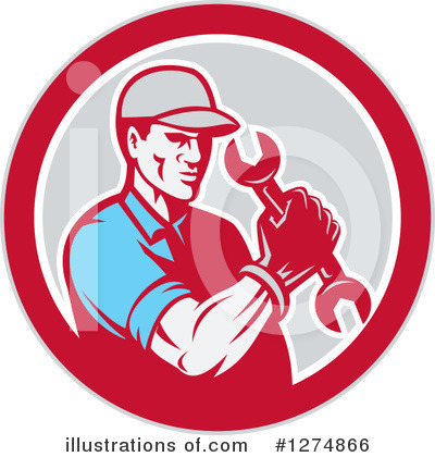 Royalty-Free (RF) Mechanic Clipart Illustration by patrimonio - Stock Sample #1274866