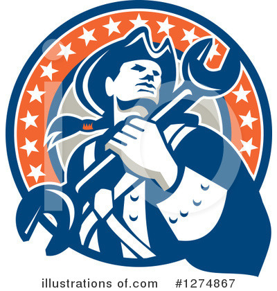 American Revolution Clipart #1274867 by patrimonio