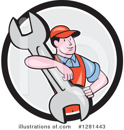 Royalty-Free (RF) Mechanic Clipart Illustration by patrimonio - Stock Sample #1281443