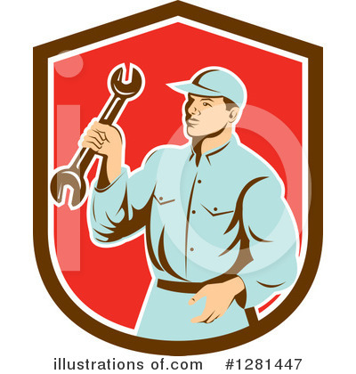Royalty-Free (RF) Mechanic Clipart Illustration by patrimonio - Stock Sample #1281447