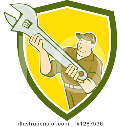 Royalty-Free (RF) Mechanic Clipart Illustration by patrimonio - Stock Sample #1287536