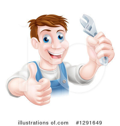 Royalty-Free (RF) Mechanic Clipart Illustration by AtStockIllustration - Stock Sample #1291649