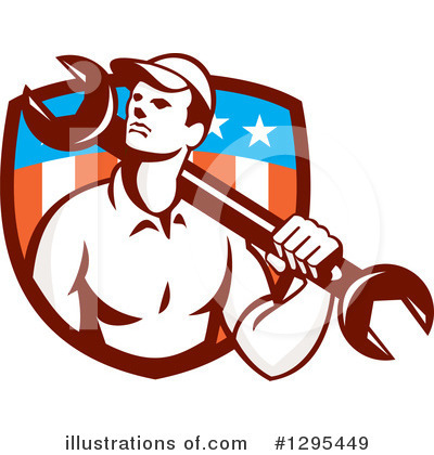 Royalty-Free (RF) Mechanic Clipart Illustration by patrimonio - Stock Sample #1295449