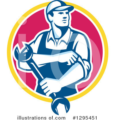 Royalty-Free (RF) Mechanic Clipart Illustration by patrimonio - Stock Sample #1295451