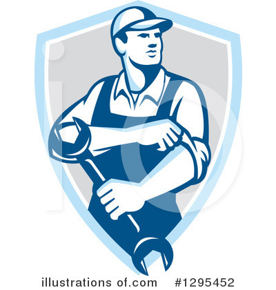 Royalty-Free (RF) Mechanic Clipart Illustration by patrimonio - Stock Sample #1295452