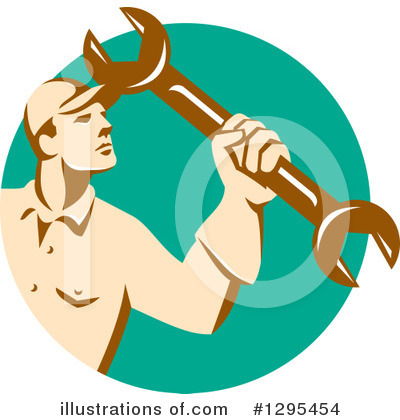 Royalty-Free (RF) Mechanic Clipart Illustration by patrimonio - Stock Sample #1295454