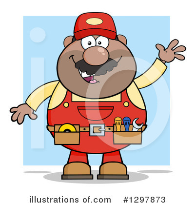 Royalty-Free (RF) Mechanic Clipart Illustration by Hit Toon - Stock Sample #1297873
