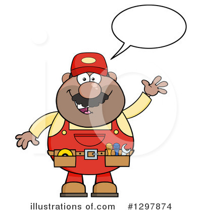 Royalty-Free (RF) Mechanic Clipart Illustration by Hit Toon - Stock Sample #1297874