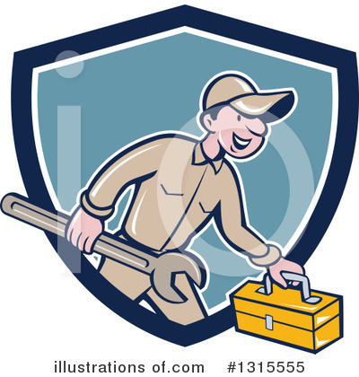Royalty-Free (RF) Mechanic Clipart Illustration by patrimonio - Stock Sample #1315555