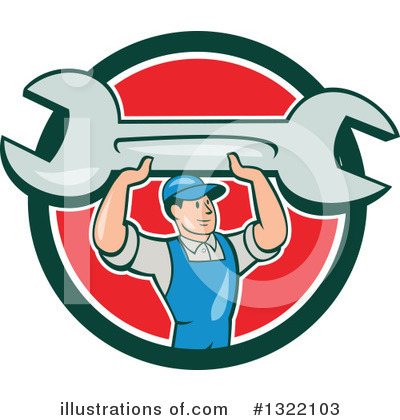 Royalty-Free (RF) Mechanic Clipart Illustration by patrimonio - Stock Sample #1322103