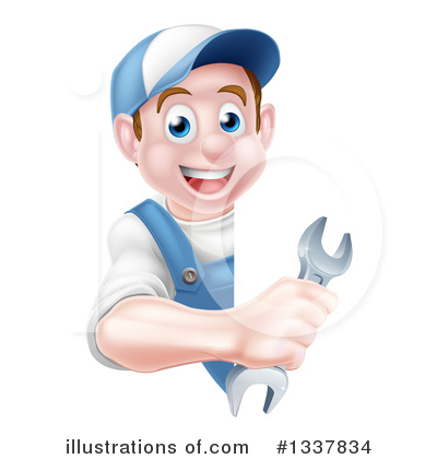 Royalty-Free (RF) Mechanic Clipart Illustration by AtStockIllustration - Stock Sample #1337834