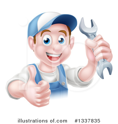 Royalty-Free (RF) Mechanic Clipart Illustration by AtStockIllustration - Stock Sample #1337835