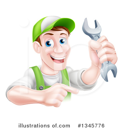 Royalty-Free (RF) Mechanic Clipart Illustration by AtStockIllustration - Stock Sample #1345776