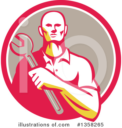 Royalty-Free (RF) Mechanic Clipart Illustration by patrimonio - Stock Sample #1358265