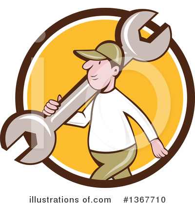 Royalty-Free (RF) Mechanic Clipart Illustration by patrimonio - Stock Sample #1367710