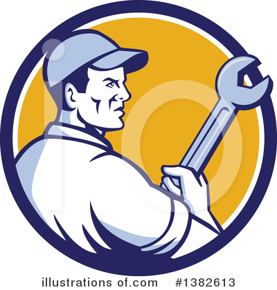 Royalty-Free (RF) Mechanic Clipart Illustration by patrimonio - Stock Sample #1382613