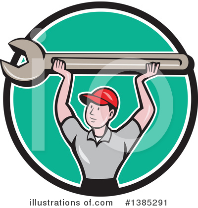 Royalty-Free (RF) Mechanic Clipart Illustration by patrimonio - Stock Sample #1385291
