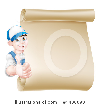 Royalty-Free (RF) Mechanic Clipart Illustration by AtStockIllustration - Stock Sample #1408093