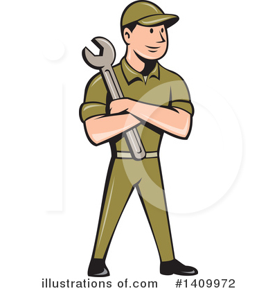 Repair Man Clipart #1409972 by patrimonio