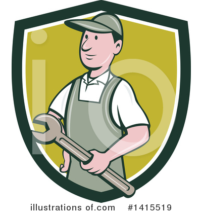 Royalty-Free (RF) Mechanic Clipart Illustration by patrimonio - Stock Sample #1415519
