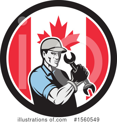 Canadian Flag Clipart #1560549 by patrimonio