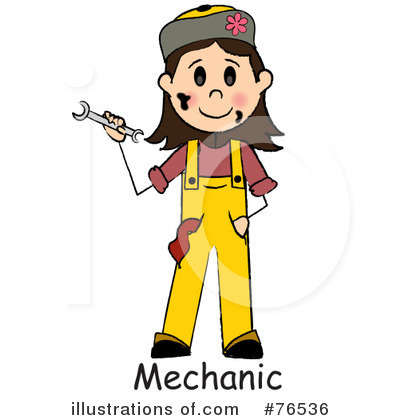 Royalty-Free (RF) Mechanic Clipart Illustration by Pams Clipart - Stock Sample #76536
