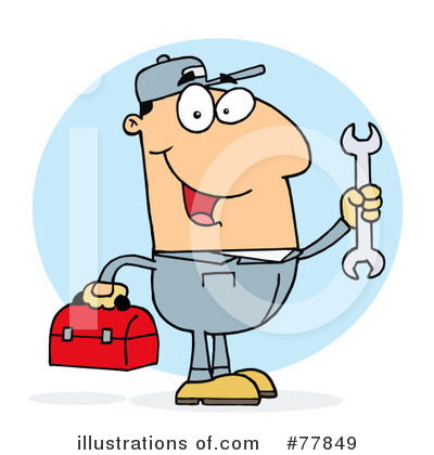 Royalty-Free (RF) Mechanic Clipart Illustration by Hit Toon - Stock Sample #77849