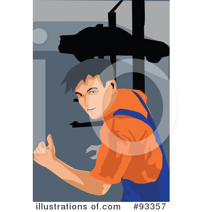 Royalty-Free (RF) Mechanic Clipart Illustration by mayawizard101 - Stock Sample #93357