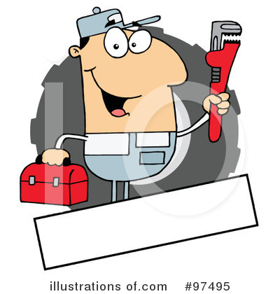 Royalty-Free (RF) Mechanic Clipart Illustration by Hit Toon - Stock Sample #97495