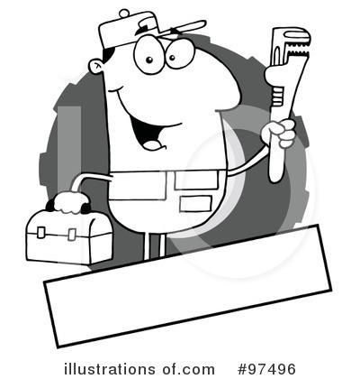 Royalty-Free (RF) Mechanic Clipart Illustration by Hit Toon - Stock Sample #97496