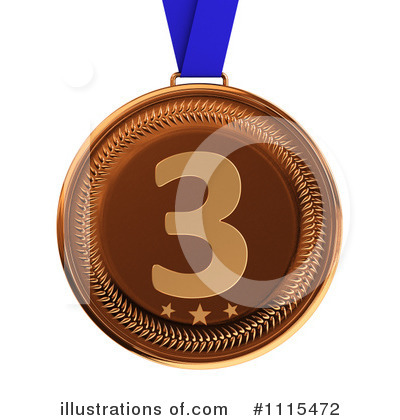 Royalty-Free (RF) Medal Clipart Illustration by stockillustrations - Stock Sample #1115472
