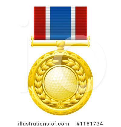 Royalty-Free (RF) Medal Clipart Illustration by AtStockIllustration - Stock Sample #1181734