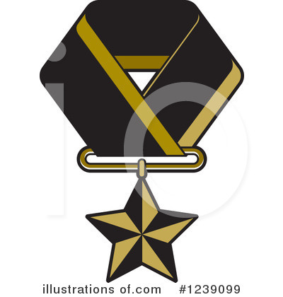 Royalty-Free (RF) Medal Clipart Illustration by Lal Perera - Stock Sample #1239099
