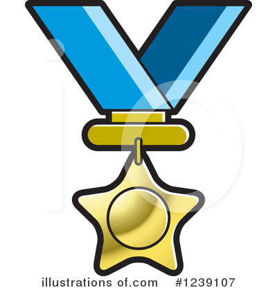 Royalty-Free (RF) Medal Clipart Illustration by Lal Perera - Stock Sample #1239107