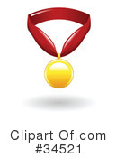 Medal Clipart #34521 by AtStockIllustration